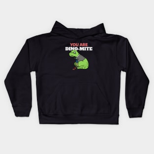 You Are Dino Mite - Funny Dinosaur Doodle Kids Hoodie